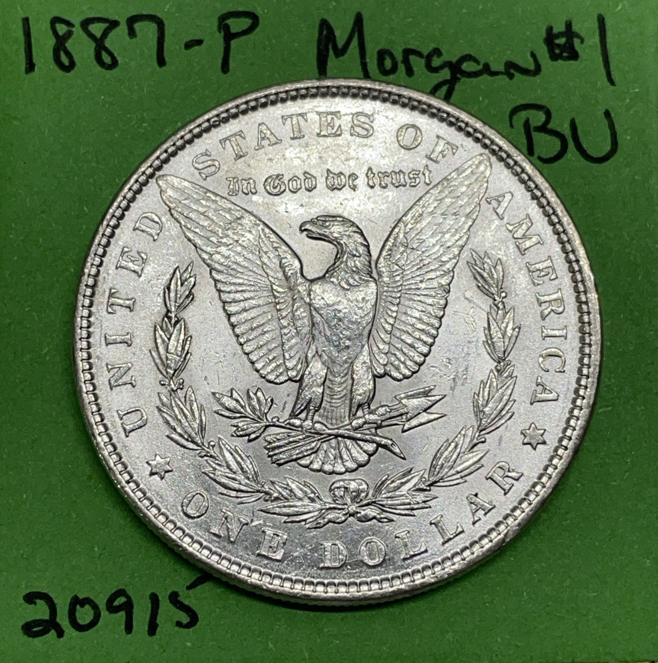 1887-P Morgan Silver Dollar $1 BU Brilliant Uncirculated 90% Silver