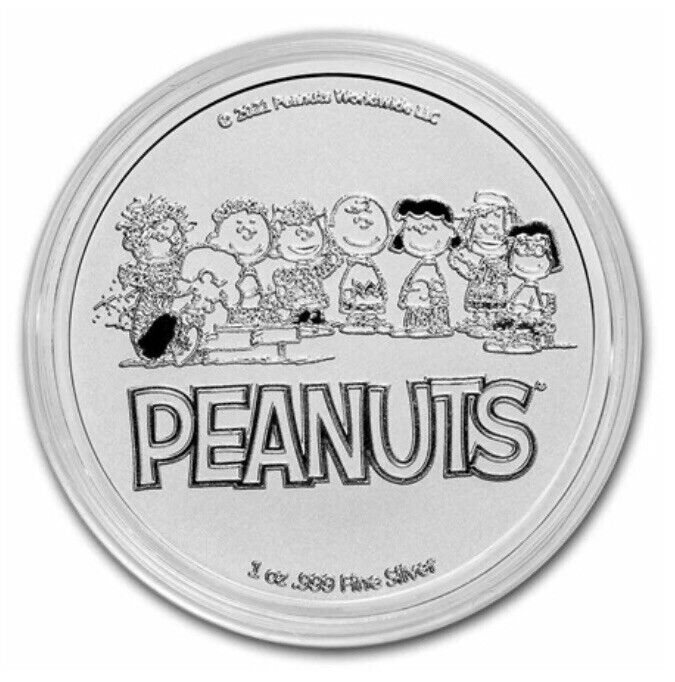 Peanuts® Great Pumpkin 55th Anniversary 1 oz .999 Silver Round