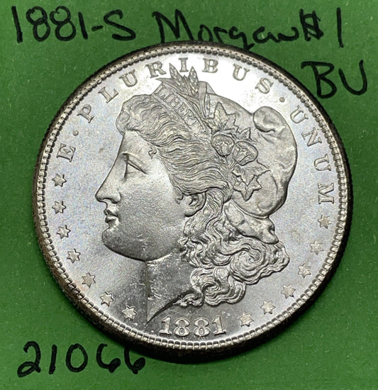 1881-S Morgan Silver Dollar $1 Gem BU Brilliant Uncirculated 90% Silver NICE!