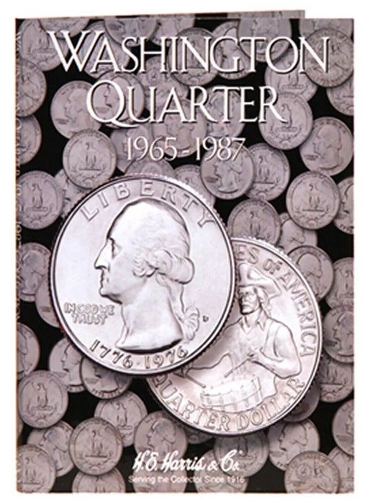 H.E. Harris Washington Quarter 1965-1987 Coin Folder #3, Album Book #2690