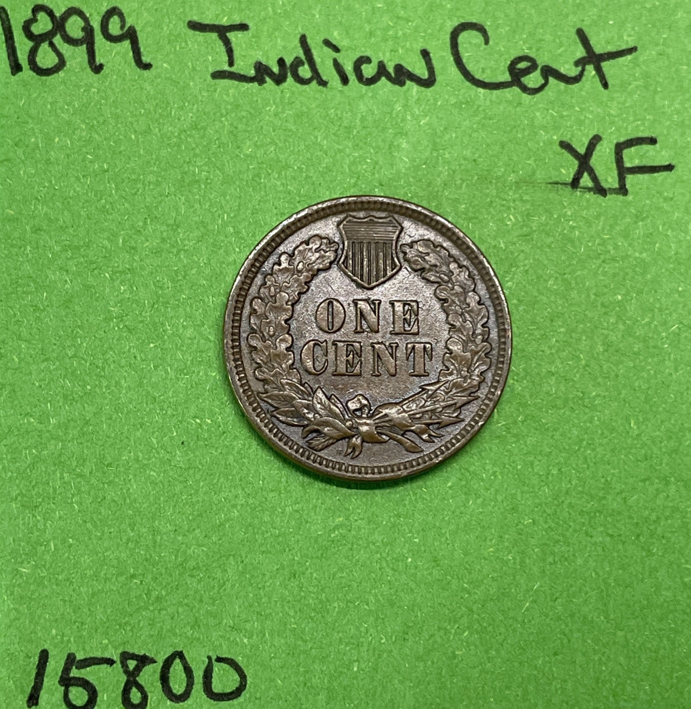 1899 Indian Head Cent / Penny 1c Xf Extra Fine