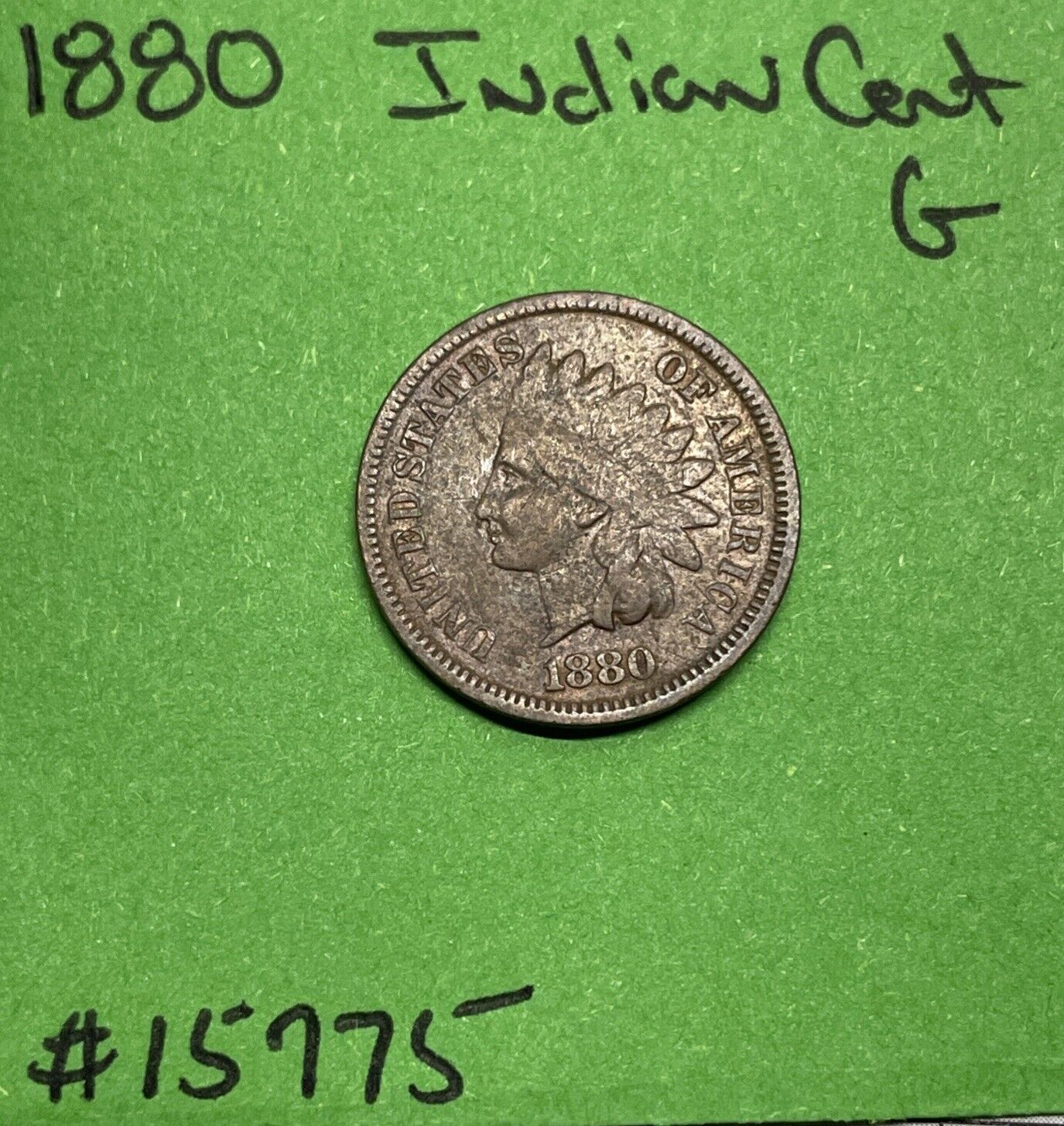 1880 Indian Head Cent / Penny 1c Good See Pics