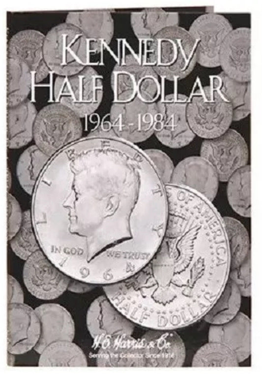H.E. HARRIS 2696 Coin Folder #1 Kennedy Half Dollar 50 Cent 1964 - 1984  Book
