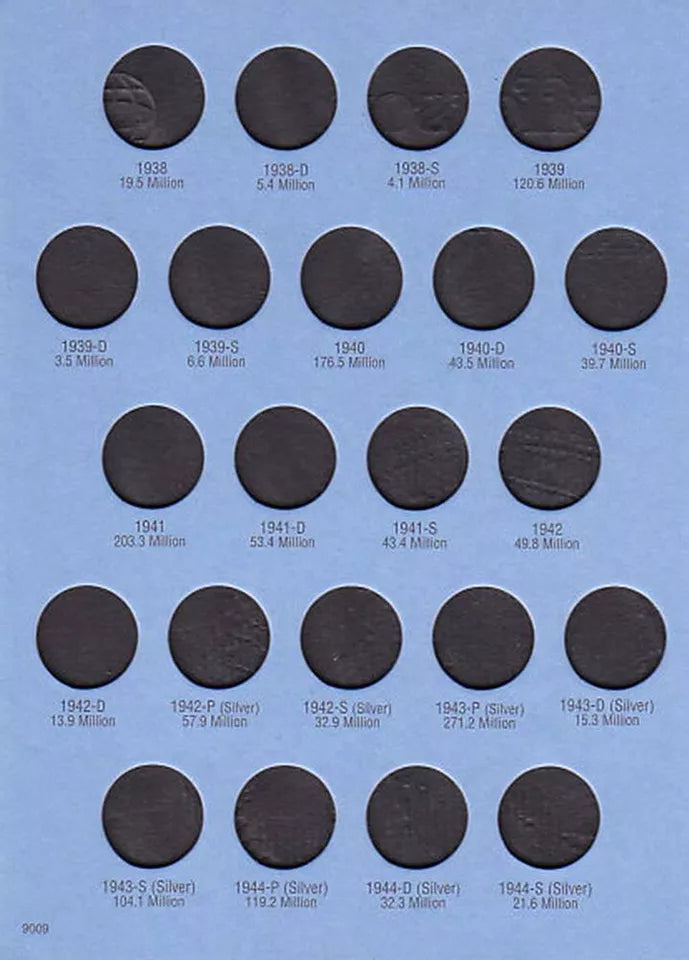 Jefferson Nickel No. 1, 1938-1961 Whitman Folder