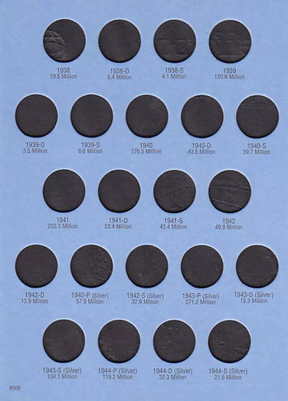 Jefferson Nickel No. 1, 1938-1961 Whitman Folder