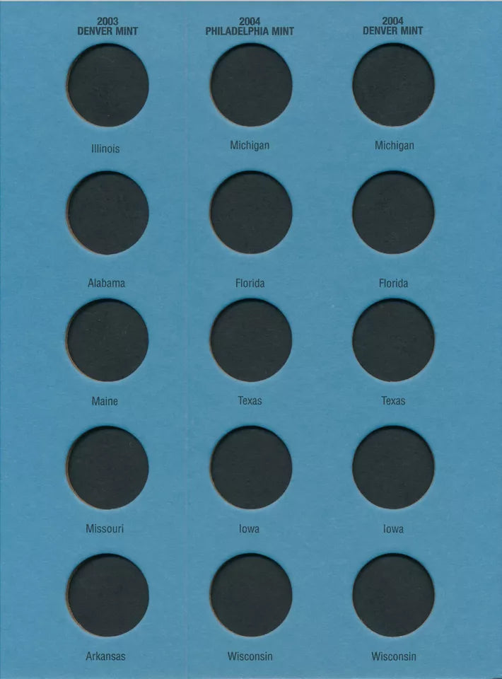 Statehood Quarter Folder No. 2 2002-2005 Whitman Folder