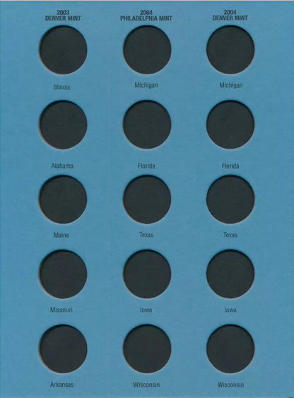 Statehood Quarter Folder No. 2 2002-2005 Whitman Folder