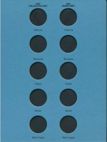 Statehood Quarter Folder No. 2 2002-2005 Whitman Folder