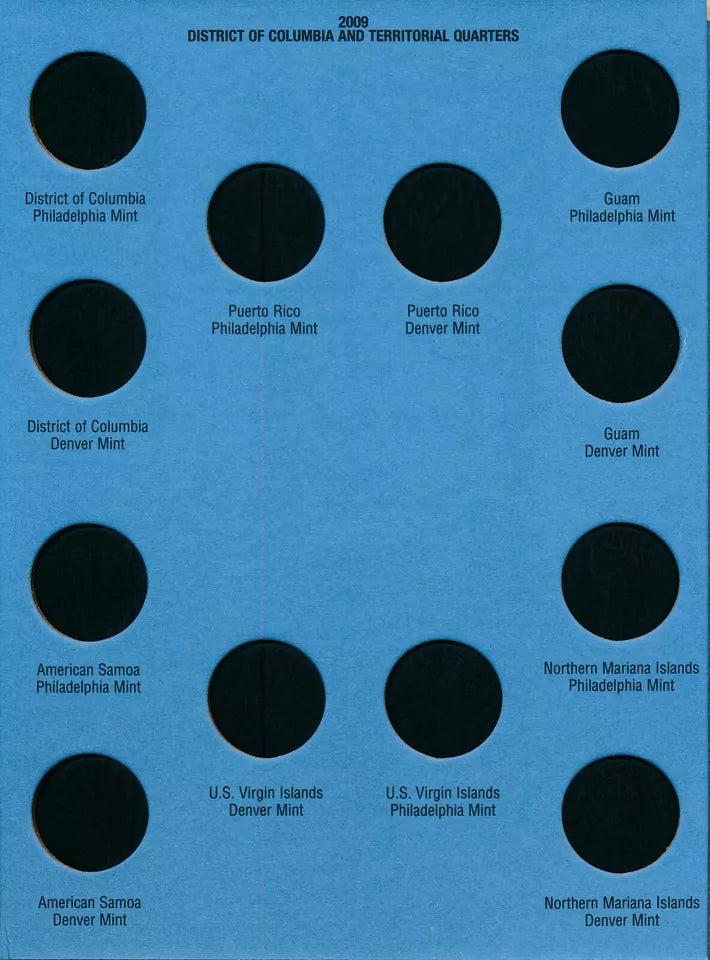 Statehood Quarter Folder No. 3 2006-2009 Whitman Folder