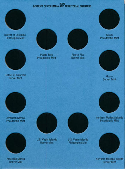 Statehood Quarter Folder No. 3 2006-2009 Whitman Folder