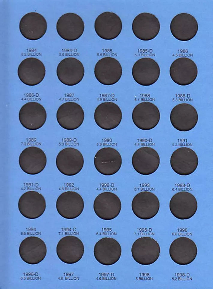 Lincoln Memorial Cent No. 1, 1959-1998 Whitman Folder